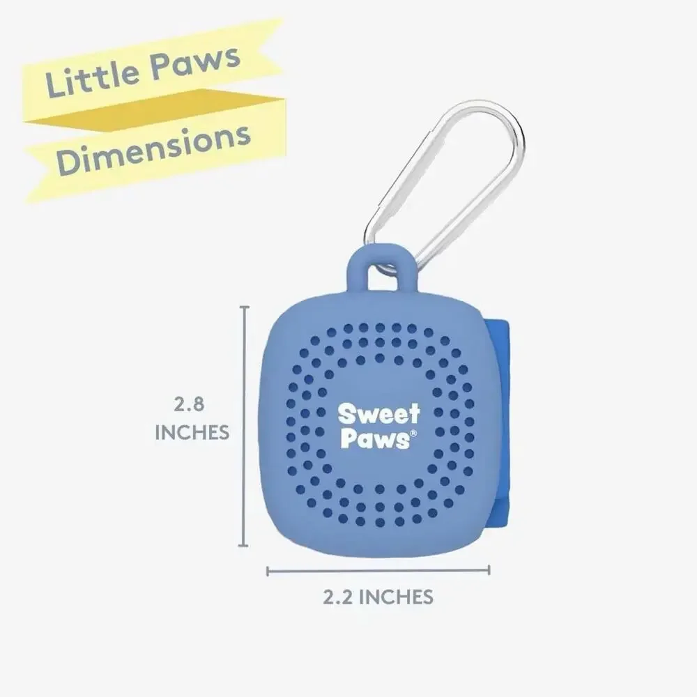 Sweet Paws Pup Paw Towel On the Go Portable Clip Absorbent Microfiber Pink New